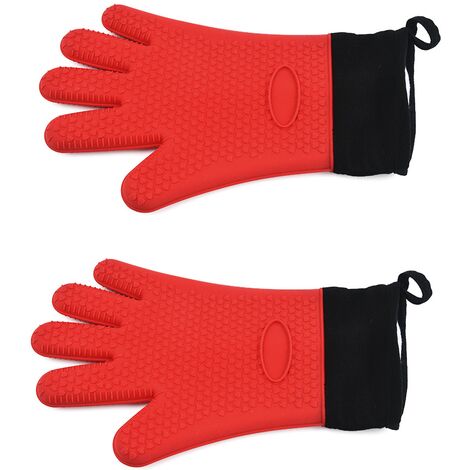 LTS FAFA Gants pour barbecue Résistance à haute température Four Barbecue  Gants pour four à micro-ondes