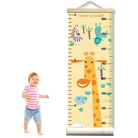 Bébé Toise murale à suspendre Règle pour enfants, toile Hauteur Règle de  mesure pour décoration de