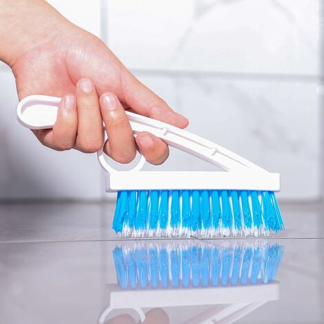 1 brosse à récurer, épurateur de douche de nettoyage, poignée confortable  et poils rigides, brosse de nettoyage de coulis, brosses à récurer pour nett