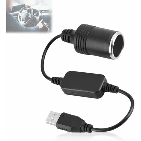 Adaptateur allume-cigare USB lumineux - Câbles et prises