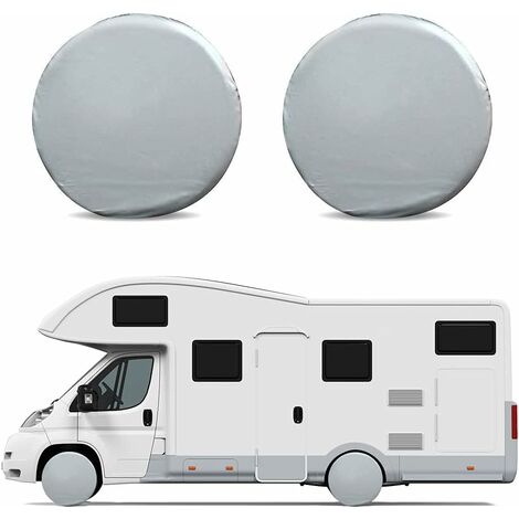 Housses de pneus pour roues de camping-car, 210D Oxford imperméables  universelles pour remorque, camping-car