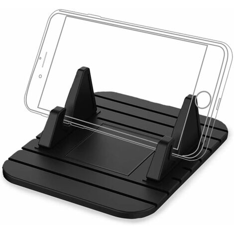 Support de tableau de bord de voiture antidérapant, Support de voiture  universel en silicone Support de téléphone portable Support de téléphone  portable de tableau de bord de voiture Noir， Oi-FRIS