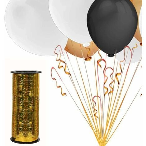 Ruban Ballon 100 Mètres Rubans Curling Attache Ballon pour Mariage Fêtes,  Fioritures, Artisanat et Emballage Cadeau (