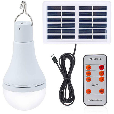 Lampe solaire portative rechargeable par USB ultra-lumineuse de lumière  d'inondation solaire de LED puissante avec l'éclairage d'entretien de  lumières