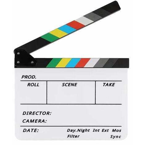 Clap de Cinema -Oi-FRIS Acrylique Film Clapper Hollywood, 30X24