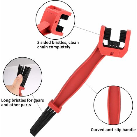 Voiture roue vélo pneu nettoyage brosse poignée épurateur moto vélo chaîne  engrenage lavage brosse nettoyant outils accessoires 