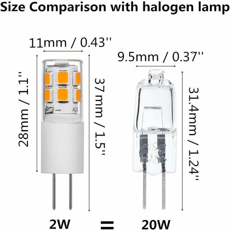 Fei Yu Ampoule Halogene G4, Ampoule G4 12V 10W, blanc chaud 3000K, 150LM,  Intensité Variable, LampeHalogene