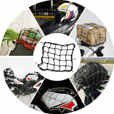 Filet d'araignée de moto élastique, filet pour scooter, vélo, filet  porte-bagages en toile d'araignée, accessoires de moto, corde élastique  avec