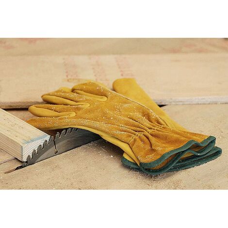 Firm Grip Grands gants de travail en cuir de porc grainé