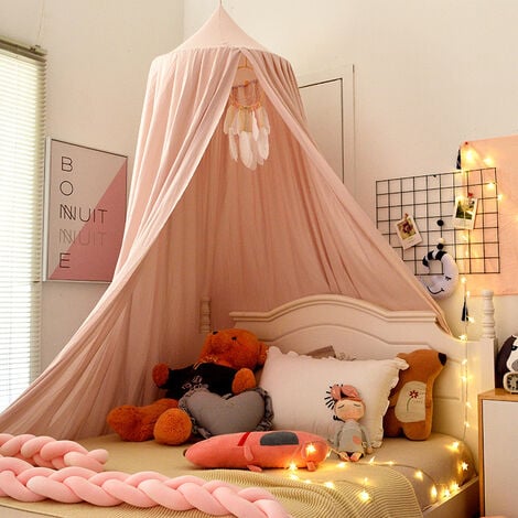 Chambre pour Enfants moustiquaire lit à baldaquin Suspendu dôme lit à  baldaquin Chevet Coton Princesse décoration
