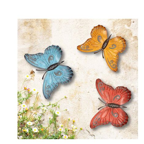 Piquet de jardin papillon en métal rose, décor de jardin, pieu de jardin,  art de jardin en métal, ornement de jardin, décor de jardin en métal papillon  jardin art -  France
