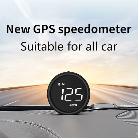 Compteur voiture HUD OBD manomètre + GPS 4 pouces,compteur vitesse voiture  affichage tête haute intelligent