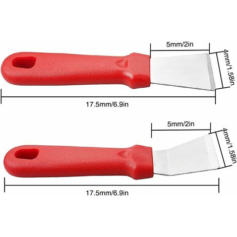 Racloir pour verglas avec lame droite en acier trempé