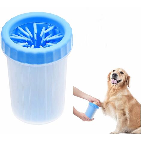 Nettoyeur de pattes Chien et Chat en Silicone Brosse détachable Rose