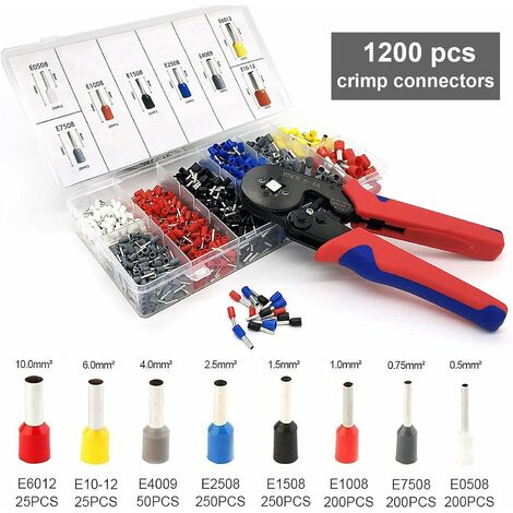 Pince à sertir embout de fils 0.25mm² à 10mm², AWG 23-7