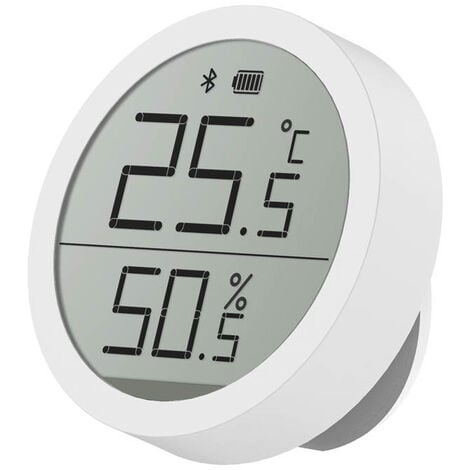 Thermomètre hygromètre numérique Bluetooth compatible avec écran d'encre E  (fonctionne uniquement avec iOS)