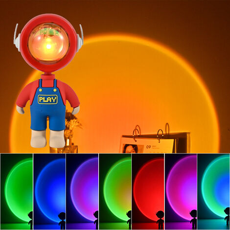 Lampe Coucher de Soleil Multicolore