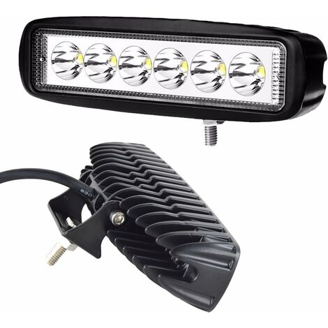 Lampe de Travail LED pour Tracteur 144W 16.5cm Projecteur LED de Voiture 12-24V  Bande