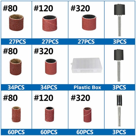 27Pcs Kit de polissage, Disques Abrasifs Disques de Ponçage Grain