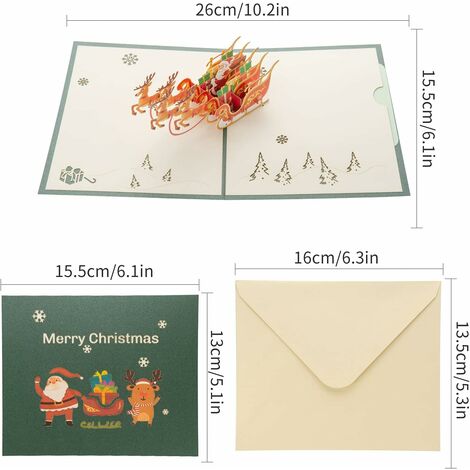 Carte de voeux avec enveloppe - lot de 40 cartes Bonne année