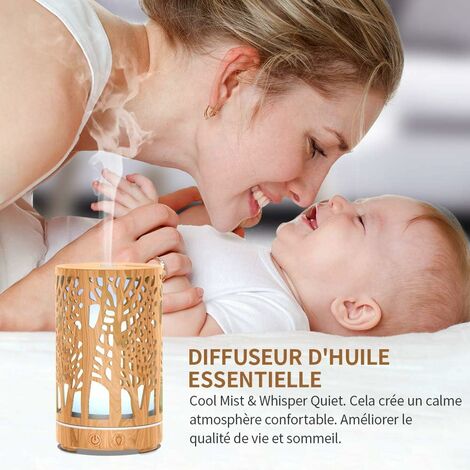 Humidificateur à ultrasons à brume fraîche de 3,8 L avec diffuseur d'arôme, Livraison gratuite