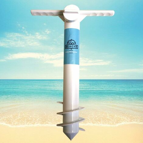 Support d'ancrage pour parasol de plage Plastique antirouille sans métal  Support universel pour tarière à