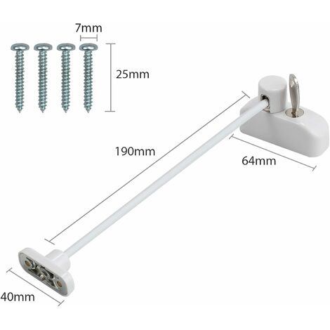 BeeGo Sécurité Fenêtre Enfants pour PVC, Bois, Métal