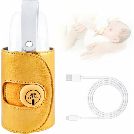 Chauffe-biberon portable USB pour lait maternel de bébé, charge rapide et  chauffage précis du chauffe-biberon de voiture et de voyage, chauffe-biberon  d'isolation automatique Fo