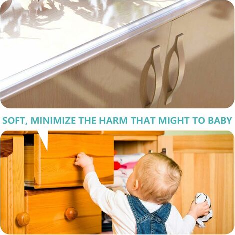 Protection des bords pour bébé 3m - Silicone transparent