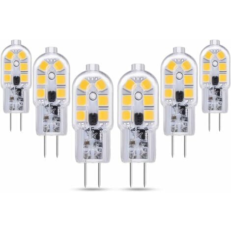 Ampoule G4 LED 12V 2W Blanc Neutre 4000K, 200LM, Équivalent Lampe Halogène  G4 10W 20W, non-dimmable, AC DC 4000K pour Hotte de Cuisine, Lustre, lot de  6 : : Luminaires et Éclairage