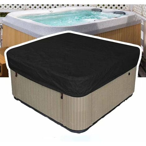 Couverture pour Jacuzzi Marron 210cm / 2.1m - PVC & Cuir - Spa