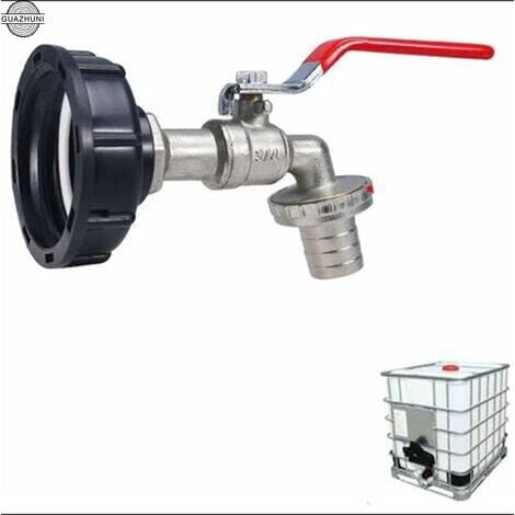 Kit de remplacement pour robinet de citerne d'eau de 1,9 cm - Adaptateur de  réservoir IBC pour tuyaux de raccordement d'eau de jardin, accessoires et  connecteurs