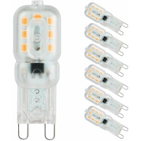Ampoule Led G9 Lampe, Blanc Chaud 3000K, G9 LED 3W (33W Ampoules Halogène  Équivalent), AC 220