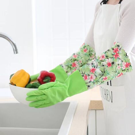 Cuisine manches longues caoutchouc latex gants nettoyage ménager