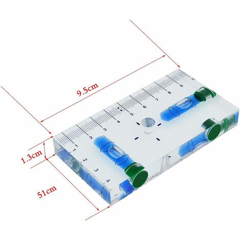Niveau à bulle avec échelle, bulle horizontale de haute précision
