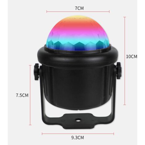 Disco Ball Boule Disco LED Lumière Disco avec Motif Enétoile Couleurs Boule  à Facette Contrôlée par