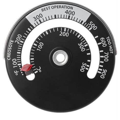 Thermomètre magnétique pour poêle à foyer de cheminée - Jauge de  température - Pour augmenter l'efficacité - Accessoires de cheminée :  : Bricolage