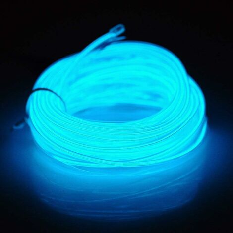 3M EL Wire Fil Neon Flexible Lumiere LED Cable Lampes avec Boite a Pile  pour Club