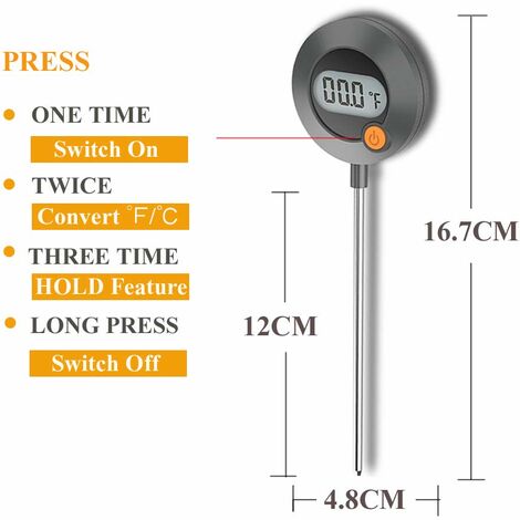 BASIC Thermomètre à viande Long. 12 cm