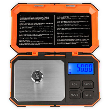 Balances de Cuisine Precision, 0.01g-500g, Mini Balances Alimentaire  Multifonctionnelles avec Affichage Led et Fonction
