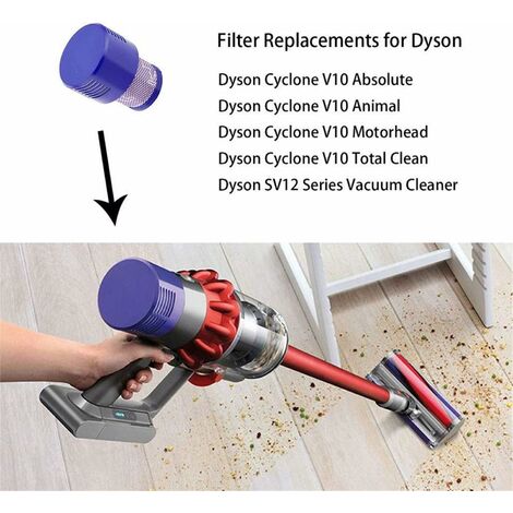 Filtre pour Dyson V10 SV12, Morpilot 2 Filtres pour Dyson Cyclone V10 SV12  Series Aspirateurs V10