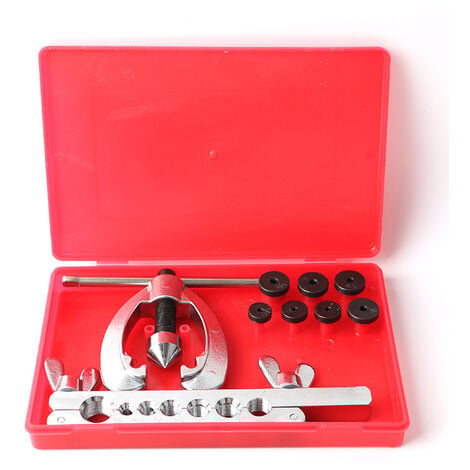 Kit de 9 outils d'évasement de tuyau, kit de réparation de tuyaux, comprend  des matrices