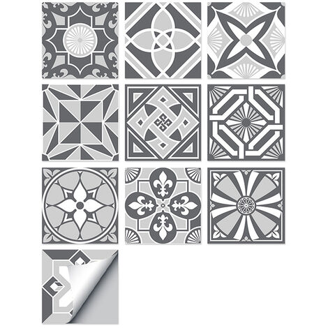 Stone Tile Stickers Muraux Auto-Adhésif Peel And Stick Carrelage Cuisine  Salle De Bains Dosseret Splashback DIY Stickers Carreaux de Ciment Peinture  Mur Carrelage Autocollant（50X100cm）