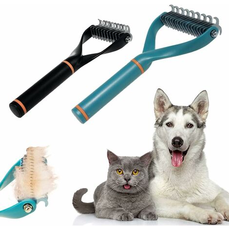 Brosse à poils de chien 2 pièces, accessoires pour chien, brosse de  toilettage pour chat et