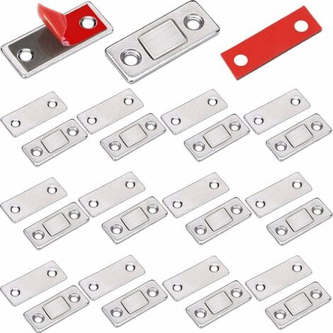 Aimant de Porte Placard Puissant Adhesif Jiayi Lot de 2 Loquets