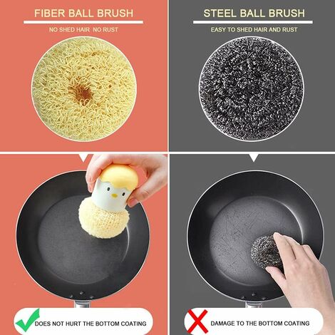 Brosse à vaisselle en coquille d'œuf, brosse de nettoyage de