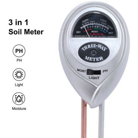Compteur de température d'humidité du sol Jardinage Agriculture Hygromètre  de sol Testeur d'humidité de la température du sol Hygromètre de sol  Humidimètre Hygromètre de sol numérique 