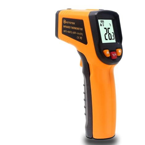 Thermomètre infrarouge laser sans contact - Pistolet de température  numérique - 50 °C ~ 600 °C - Thermomètre infrarouge pour industriel,  cuisine