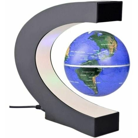 Globe terrestre lumineux magnétique avec décoration