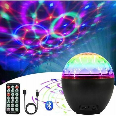 LED Disco Ball 16 Forme d'éclairage Effet d'éclairage Disco avec cable USB  Party Light avec haut-parleur Bluetooth Décoration de lumière Disco avec  télécommande Disco DJ Party Birthday Decoration